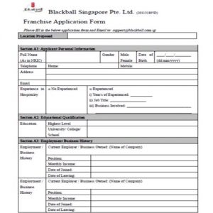 50 FREE Official Franchise Application Form Templates Besty Templates