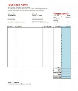 30+ Free Editable Purchase Order Templates - Besty Templates