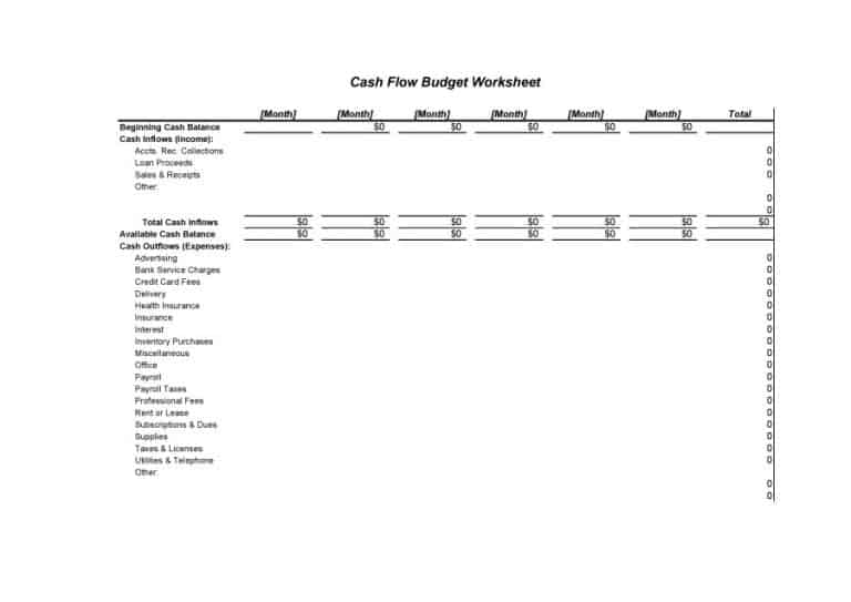 Best Cash Flow Statement Templates in |PDF|Excel|Word| - Besty Templates