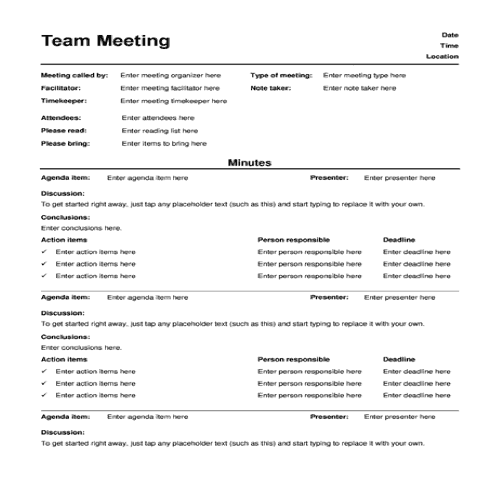 pta-minutes-template-collection