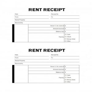 34 FREE Rent Receipts Templates |Editable| - Besty Templates