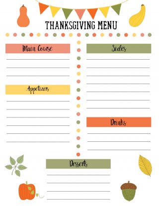 20+ FREE Thanksgiving Menu Templates - Besty Templates