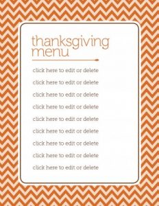 20+ FREE Thanksgiving Menu Templates - Besty Templates