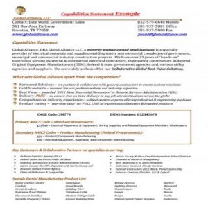 50+ Compelling Capability Statement Templates - Besty Templates