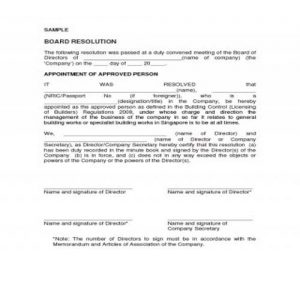 45 FREE Board Resolution Templates - Besty Templates