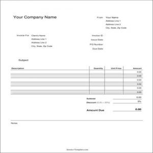 22 Practical Small Business Invoice Templates - Besty Templates