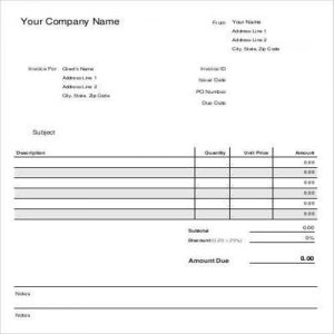 22 Practical Small Business Invoice Templates - Besty Templates