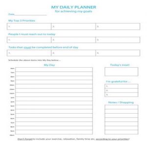 25+ Practical Daily Planner Templates - Besty Templates