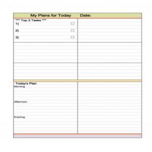 25+ Practical Daily Planner Templates - Besty Templates