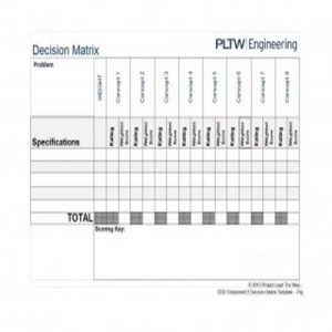 40+ Useful Decision Matrix Templates - Besty Templates