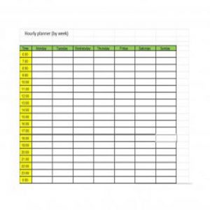 45 Useful Hourly Schedule Templates - Besty Templates
