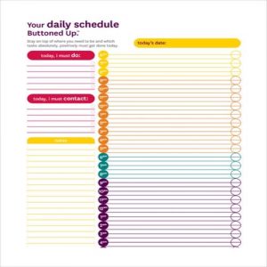 45 Useful Hourly Schedule Templates - Besty Templates