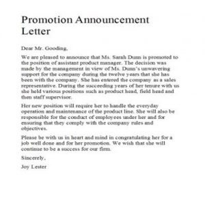 35 Editable Job Promotion Letter Templates - Besty Templates