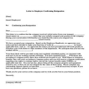 35+ Sample Resignation Letter Templates - Besty Templates