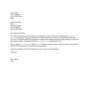 35+ Sample Resignation Letter Templates - Besty Templates