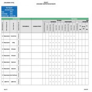 37 Editable Risk Register Templates - Besty Templates