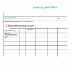 30 Editable Work Plan Templates - Besty Templates