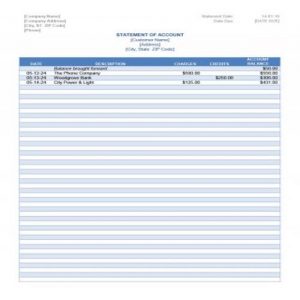 33 Professional Bank Statement Templates - Besty Templates