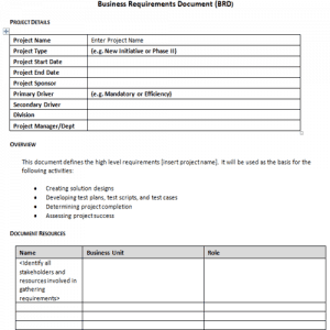 43 BEST Business Requirements Document (BRD) Templates - Besty Templates