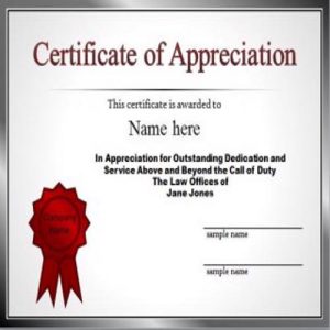 28+ Sample Certificate Of Appreciation Templates - Besty Templates