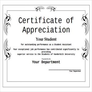 28+ Sample Certificate of Appreciation Templates - Besty Templates