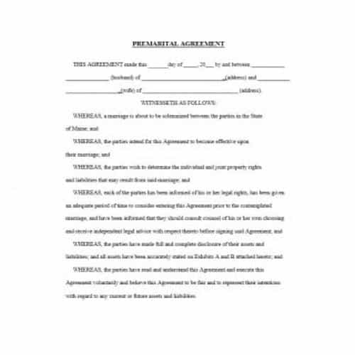 Cohabitation Agreement Template Free from bestytemplates.com