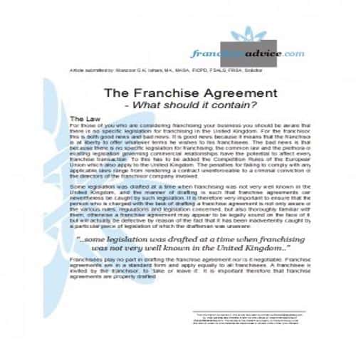 30+ Special Franchise Agreement Templates - Besty Templates