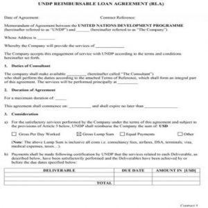 37 Formal Loan Agreement Templates - Besty Templates