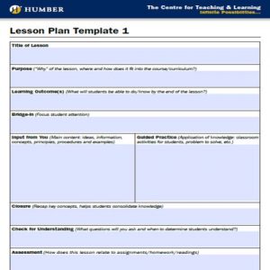 Lesson Pl 27+ Useful Teaching Lesson Plan Templates - Besty Templates