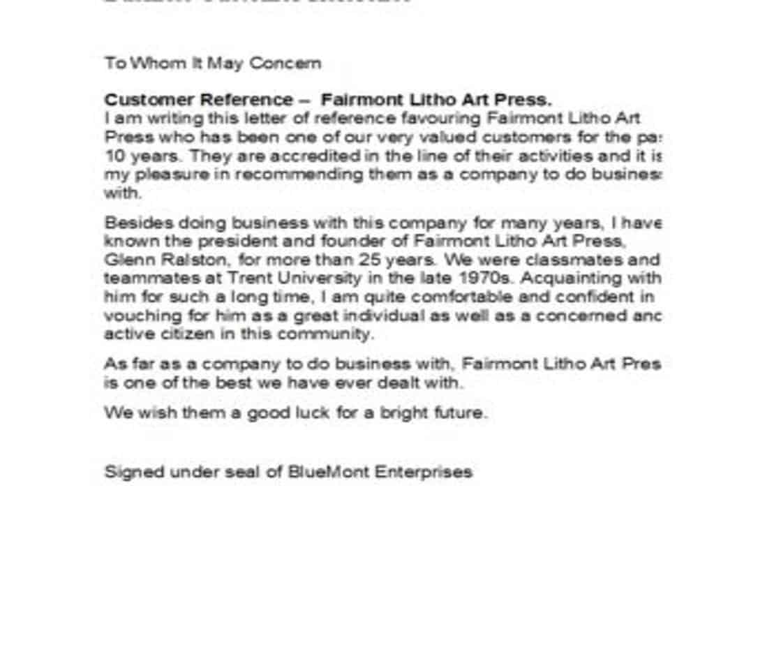 33+ Editable Business Reference Letter Templates - Besty Templates