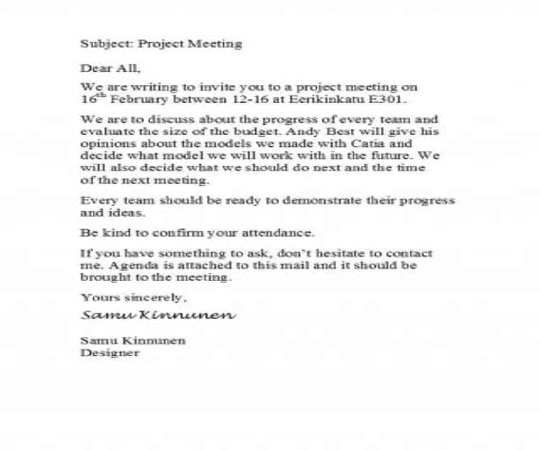 45 Official Meeting Request Email Templates - Besty Templates