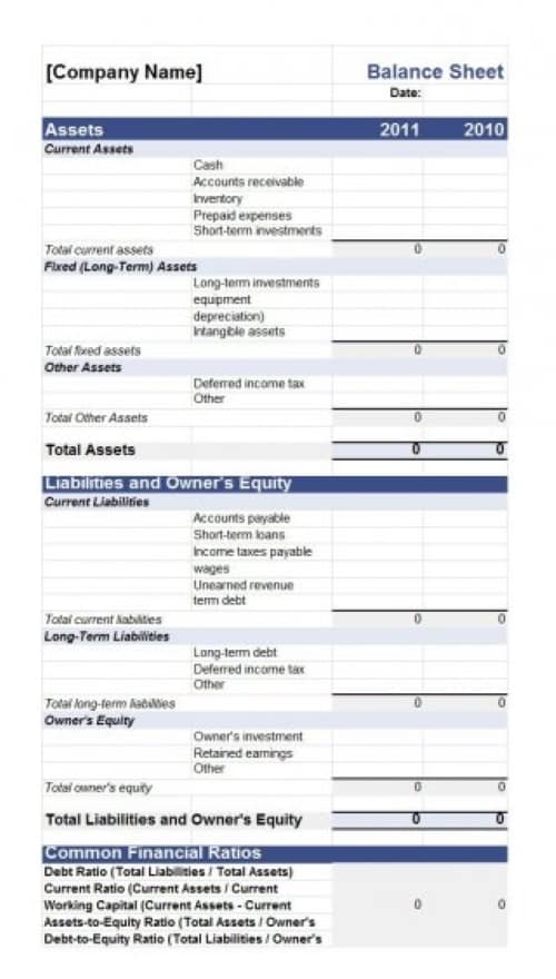 20+ FREE Balance Sheet Templates In MS Excel And MS Word   Besty Templates